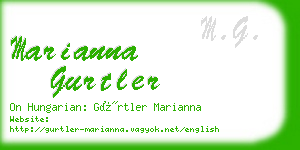 marianna gurtler business card